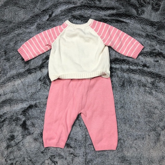 Cherokee Pink Bear Sweater Outfit size 3 months - Picture 6 of 11